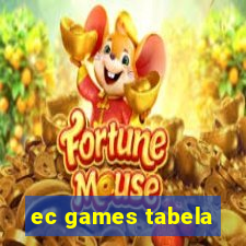 ec games tabela